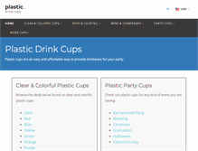 Tablet Screenshot of plasticdrinkcups.com